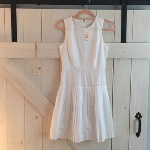 Jcrew White drop waist dress
